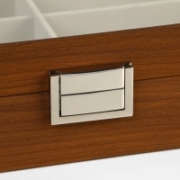 Подставка для украшений, дерево, 8 ячеек, 34,8&times;25,7&times;7,5 см, цвет серый