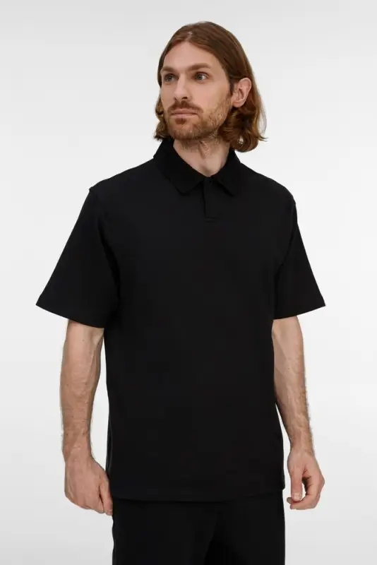 Рубашка поло унисекс Tiimi, черная, размер XS/S