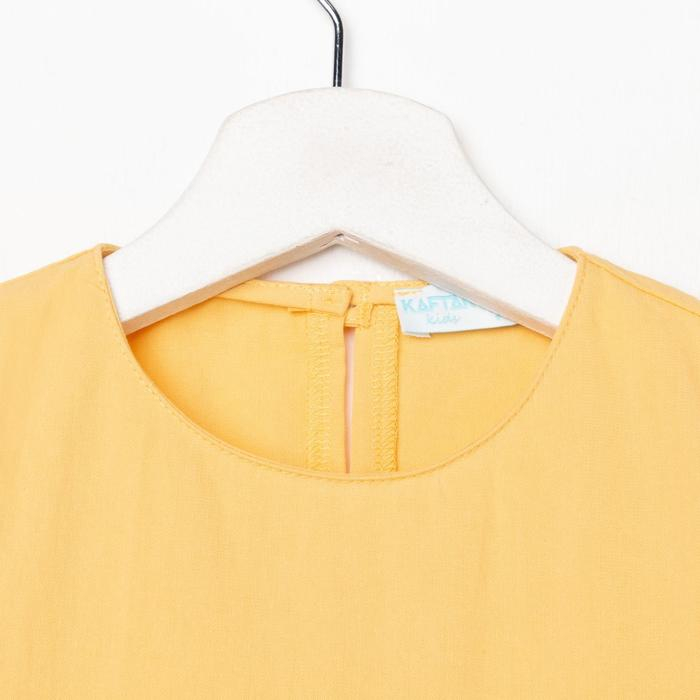 Платье детское с карманом KAFTAN, р. 34 (122-128), желтый