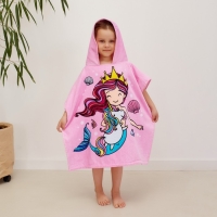 Полотенце-пончо детское махровое Крошка Я "Русалочка", 60*120см, 100% хлопок, 300гр/м2 Полотенце-пончо детское махровое Крошка Я "Русалочка", 60*120см, 100% хлопок, 300гр/м2