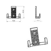 Крючок-вешалка ТУНДРА, №29, цвет хром, 1 шт. Крючок-вешалка ТУНДРА, №29, цвет хром, 1 шт.