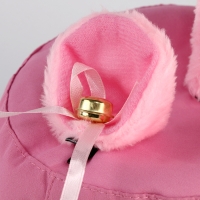 Панама детская для девочки &laquo;Кошка&raquo;, +ушки-заколки, цвет розовый, р-р 54