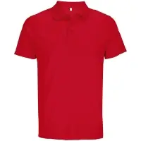 Рубашка поло унисекс Pitcher, красная, размер M