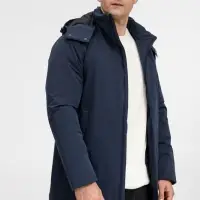 Куртка-парка унисекс Sfera, темно-синяя, размер M