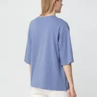 Футболка унисекс оверсайз Street Vibes, синяя (лавандовая), размер XS/S Футболка унисекс оверсайз Street Vibes, синяя (лавандовая), размер XS/S