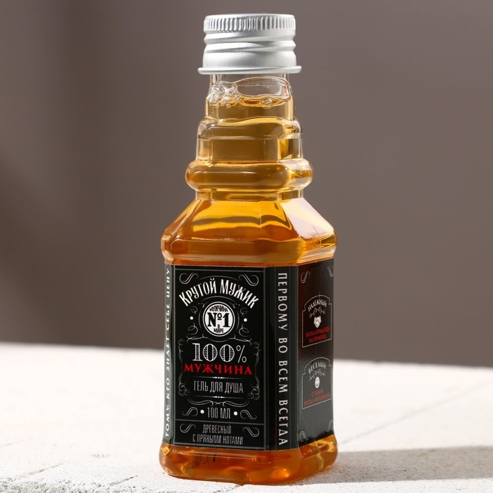 Подарочный набор косметики &laquo;Защитнику отечества&raquo;, гель для душа в алкогольном флаконе, 4 х 100 мл, HARD LINE