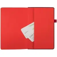 Ежедневник Ton Metal, недатированный, черный с красным