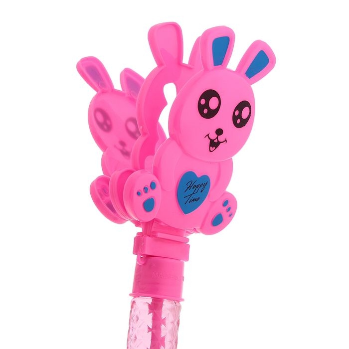 Мыльные пузыри трещотка &laquo;Милый зайчик&raquo;, 70 мл, цвета МИКС