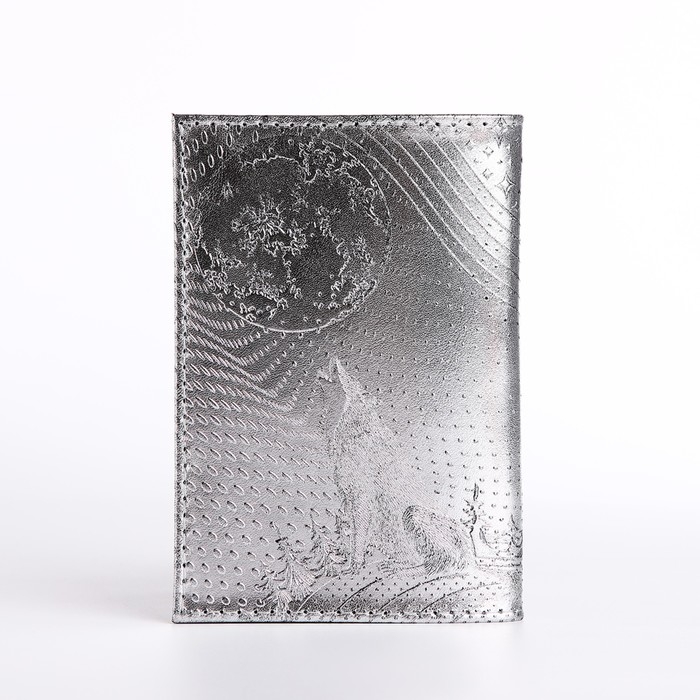 Обложка для паспорта, цвет серебряный Обложка для паспорта, цвет серебряный