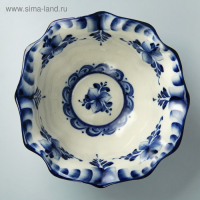 Салатник &laquo;Тюльпан&raquo;, 19х19х7,5 см, гжель