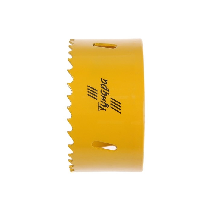 Коронка биметаллическая ТУНДРА, 83 мм, M16 с дополнительной фиксацией Коронка биметаллическая ТУНДРА, 83 мм, M16 с дополнительной фиксацией