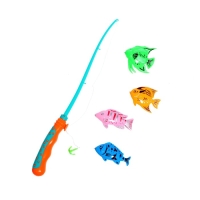 Рыбалка «Морская волна», 4 рыбки, удочка, МИКС Рыбалка «Морская волна», 4 рыбки, удочка, МИКС