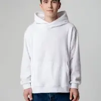 Худи флисовое унисекс Manakin, белое, размер M/L