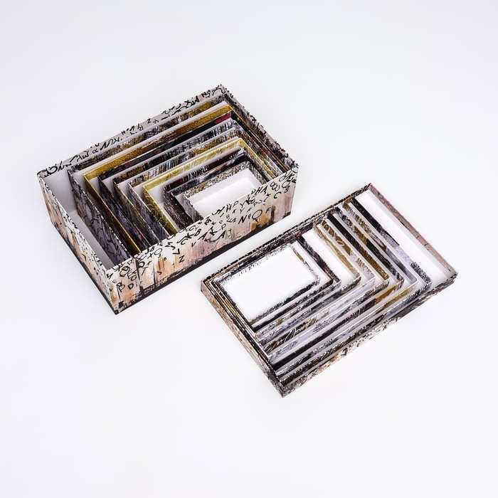 Набор коробок 10 в 1 Набор коробок 10 в 1 "Матрица", 32,5 х 20 х 12,5- 12 х 7 х 4 см