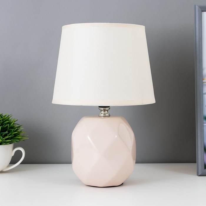 Лампа настольная 08946/1 E14 40Вт бежевый 17х17х28 см RISALUX