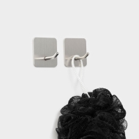 Крючки самоклеящиеся Stölz «Классика», 2 шт, квадрат, 4.5×4.5×3 см, хромированные Крючки самоклеящиеся Stölz «Классика», 2 шт, квадрат, 4.5×4.5×3 см, хромированные