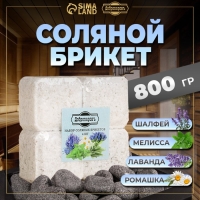 Соляной брикет набор 4 шт "Лаванда, шалфей, мелисса, ромашка" по 200 г Соляной брикет набор 4 шт "Лаванда, шалфей, мелисса, ромашка" по 200 г