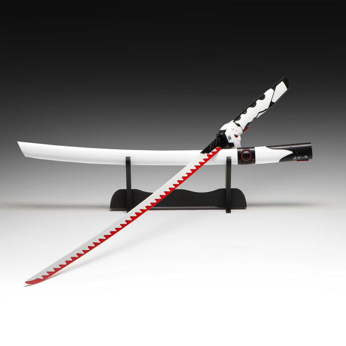 Сувенирное оружие Сувенирное оружие "Катана Гэндзи" 104 см, клинок 68 см, на подставке, белая