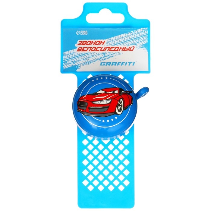 Звонок велосипедный GRAFFITI «Машинка» Звонок велосипедный GRAFFITI «Машинка»