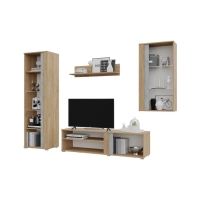 Гостиная Омега, 2202х2000х425, Крафт золотой/Бетон Гостиная Омега, 2202х2000х425, Крафт золотой/Бетон