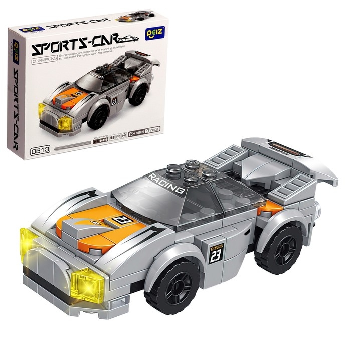 Конструктор Гонка «Спорткар», 97 деталей Конструктор Гонка «Спорткар», 97 деталей