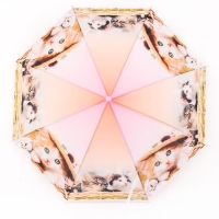 Зонт детский полуавтоматический &laquo;Милые зверюшки&raquo;, r=41см, со свистком, цвет МИКС