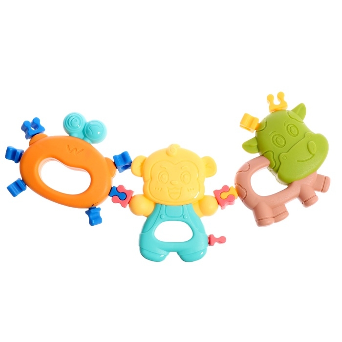 Набор погремушек с прорезывателями для зубов, 9 предметов Набор погремушек с прорезывателями для зубов, 9 предметов