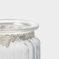 Банка стеклянная для хранения сыпучих продуктов Доляна &laquo;Варенье&raquo;, 250 мл, 8&times;13 см, с керамической крышкой