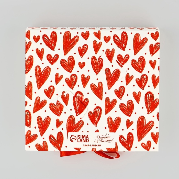 Коробка под 9 конфет с ячейками &laquo;Я люблю тебя&raquo; 14.5 х 13.5 х 3.5 см