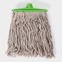 Насадка для швабры верёвочная Доляна, удлинённая насадка 21 см, хлопок, 31&times;21&times;4 см, цвет МИКС