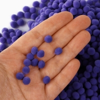 Набор текстильных деталей для декора. Помпоны для творчества &laquo;Фиолетовые&raquo;, 55 гр