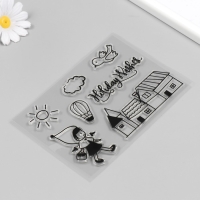 Штамп для творчества силикон "Девочка с корзинкой" 16х11 см Штамп для творчества силикон "Девочка с корзинкой" 16х11 см