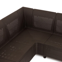 Набор садовой мебели "Ротанг": диван угловой, стол + 2 кресла Набор садовой мебели "Ротанг": диван угловой, стол + 2 кресла