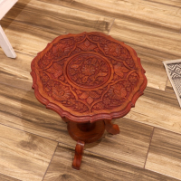 Стол резной "Мешень" дерево 44х37х37 см