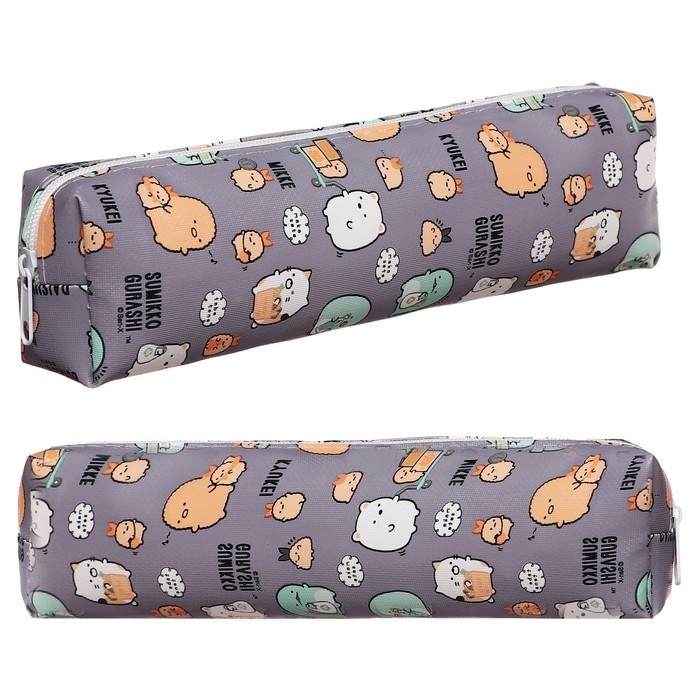 Пенал школьный на молнии Пенал школьный на молнии "Милашки" Calligrata, серый