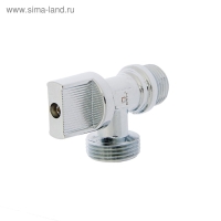 Кран шаровой "СТМ", 1/2" и 3/4", наружная резьба, для быт. приборов, угловой, бабочка, хром Кран шаровой "СТМ", 1/2" и 3/4", наружная резьба, для быт. приборов, угловой, бабочка, хром