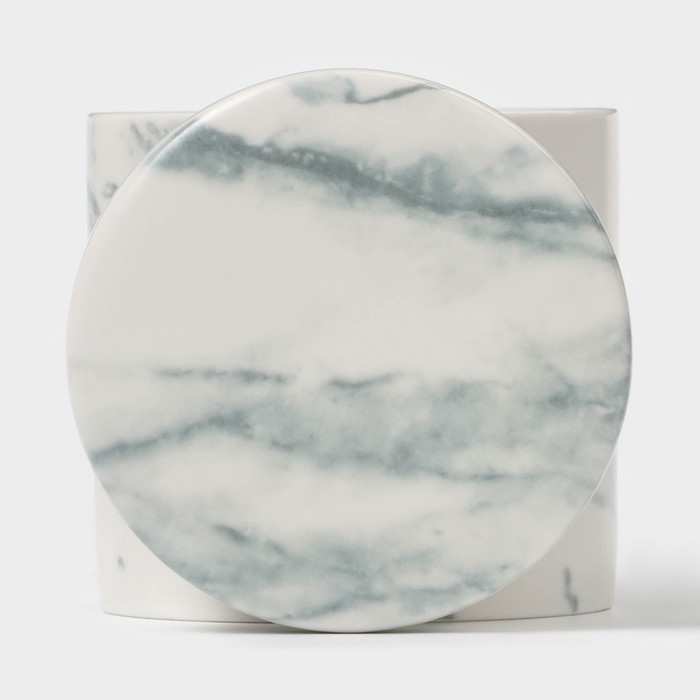 Сахарница фарфоровая Magistro Real Marble, 250 мл, 8,5×9 см Сахарница фарфоровая Magistro Real Marble, 250 мл, 8,5×9 см