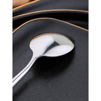 Ложка десертная из нержавеющей стали &laquo;Торнбери&raquo;, длина 18 см, толщина 6 мм, цвет серебряный