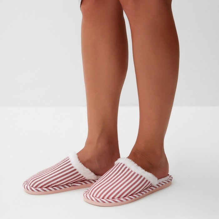 Тапочки женские, размер 40-41, красный Тапочки женские, размер 40-41, красный