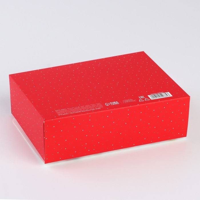 Коробка новогодняя складная «С новым годом!» 16.5 х 12.5 х 5 см, Новый год Коробка новогодняя складная «С новым годом!» 16.5 х 12.5 х 5 см, Новый год