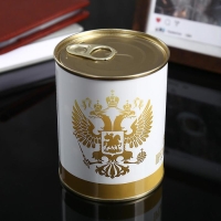 Носки в банке "Президентские"  (мужские, цвет черный)