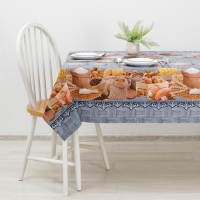 Клеёнка на стол на тканевой основе &laquo;Урожай&raquo;, ширина 137 см, рулон 20 м, толщина 0,22 мм