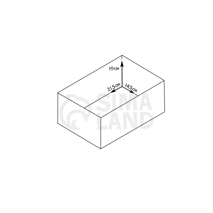 Кашпо деревянное 25&times;16&times;17 см "Мария", ручки боковые, МДФ, фисташка
