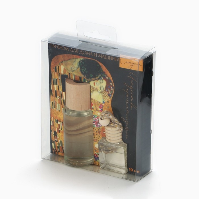 Подарочный набор: Ароматизатор для машины 10 мл. и для дома 30 мл. &laquo;Аромадиффузор: Климат&raquo;, аромат сандал.