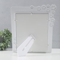 Фоторамка пластик 20х25 см "Незабудки со стразами" 27,5х32 см