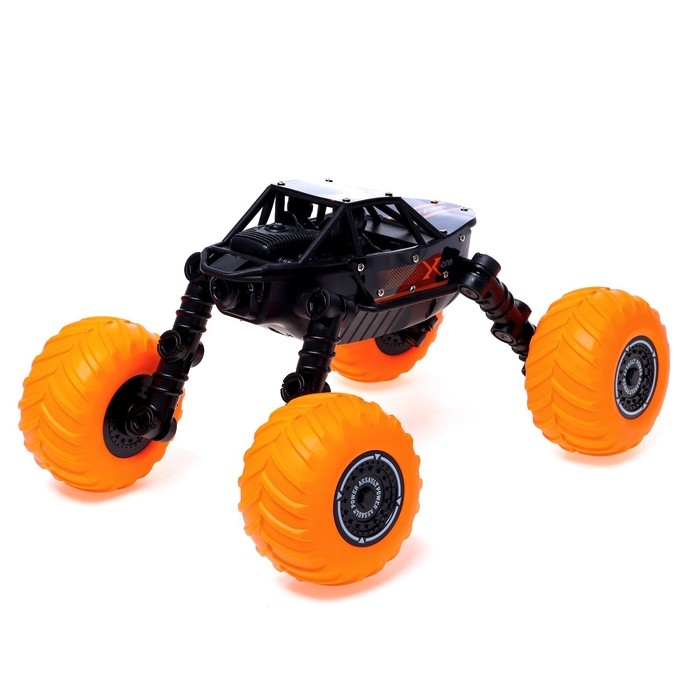 Джип радиоуправляемый &laquo;Акробат&raquo;, выполняет трюки, работает от аккумулятора, цвет черный