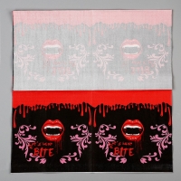 Салфетки бумажные &laquo;Губы&raquo;, в наборе 20 шт.