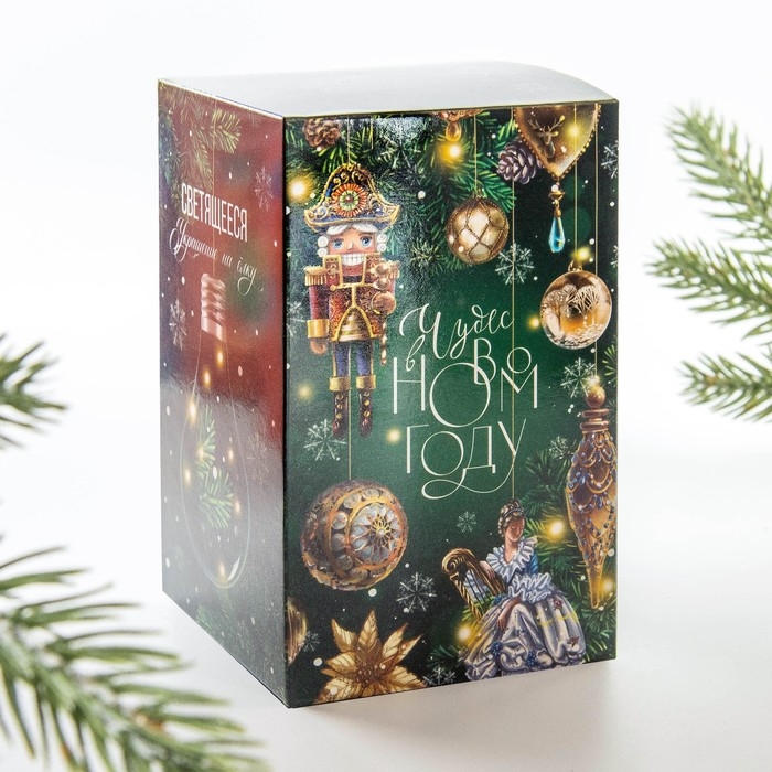 Ёлочный шар новогодний &laquo;Чудес в Новом году!&raquo;, на Новый год, d=7 см.