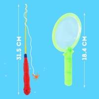 Магнитная рыбалка для детей «Морские жители», 10 предметов: 1 удочка, 1 сачок, 8 игрушек, цвета МИКС Магнитная рыбалка для детей «Морские жители», 10 предметов: 1 удочка, 1 сачок, 8 игрушек, цвета МИКС