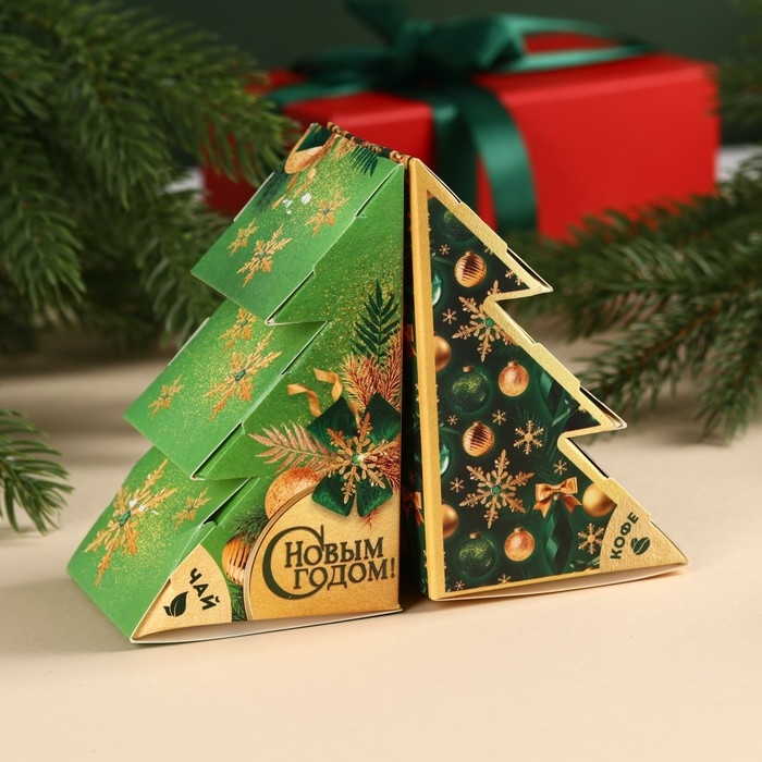 Подарочный набор новогодний &laquo;Новый год подарит сказку&raquo;: чай, кофе